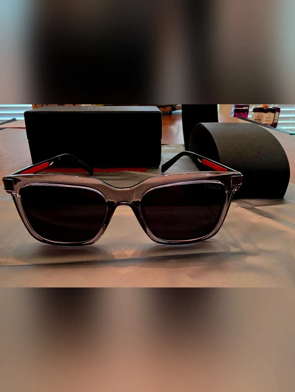Prada Men’s Black Gradient Sunglasses - PRADA